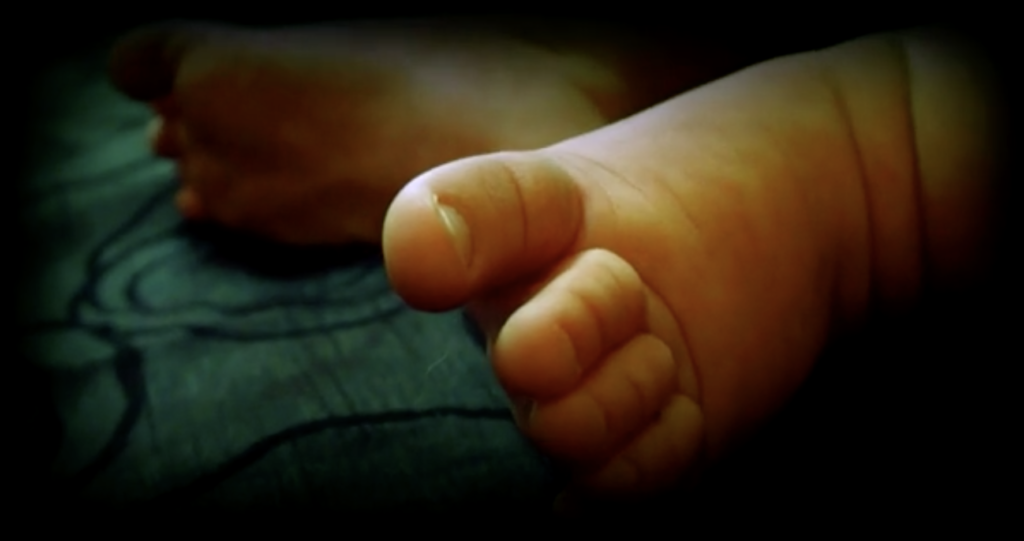 Image of baby toes, shot by Parksville Video Production company Iris Pixels